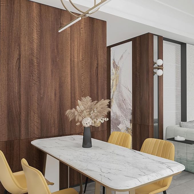 Large Walnut Wood Contact Paper Peel and Stick Wood Grain Wallpaper Removable - Image 9