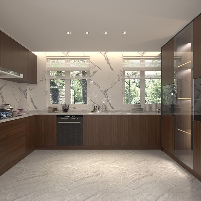 BOMENG Large Walnut Wood Contact Paper Matte 48"x197" Dark Brown Wood Wallpaper - Image 6