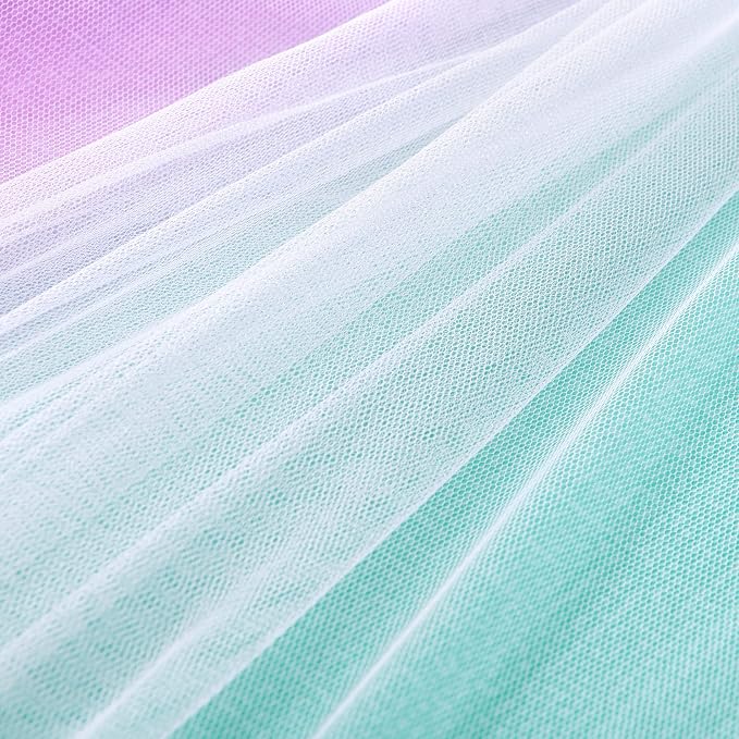 XiDi Curtains for Bedroom Decor, Rainbow Pink Purple Green 34/79/1 - Image 9