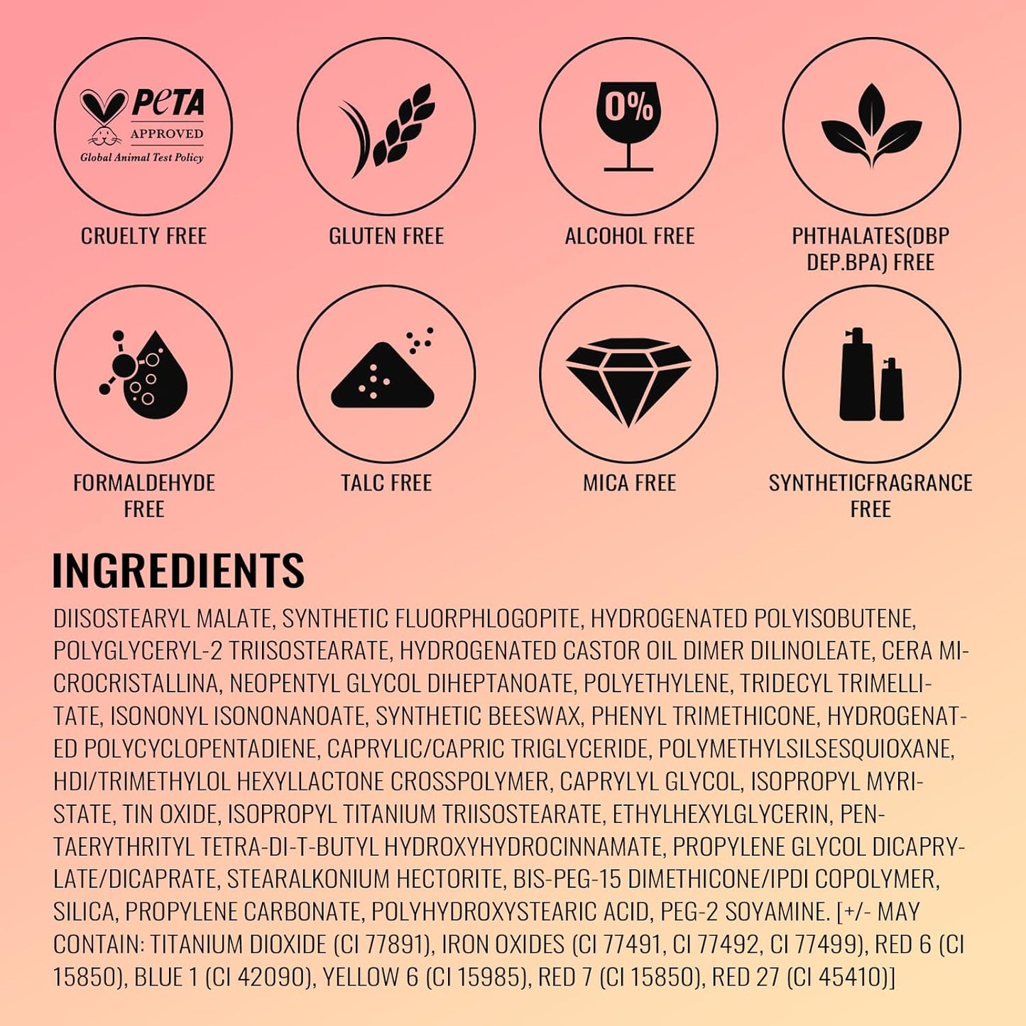 Oulac Metallic Orange Lipstick Set 3PCS, Comfortable Creamy Texture, Smooth No Grainy Feeling, Vegan & Gluten Free, Full-Coverage Lip Makeup, 3 X 4.3 g, 605+02+05