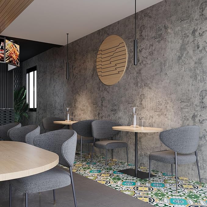 BAYYA Concrete Wallpaper Peel and Stick Grey Cement Contact Paper Industrial - Image 8