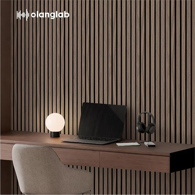 Olanglab Wood Wall Panels 4 Pack, Wood Slat Acoustic Wall Panels, 94.5"x12.6" - Image 8