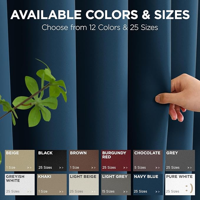 Joydeco Blackout Door Curtain for Doorway Privacy 80 Inches Long, Grommet - Image 7