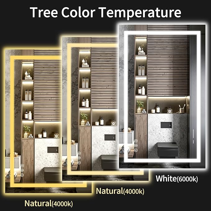 LED Bathroom Mirrors 28"x48" Bathroom Mirror - Image 5