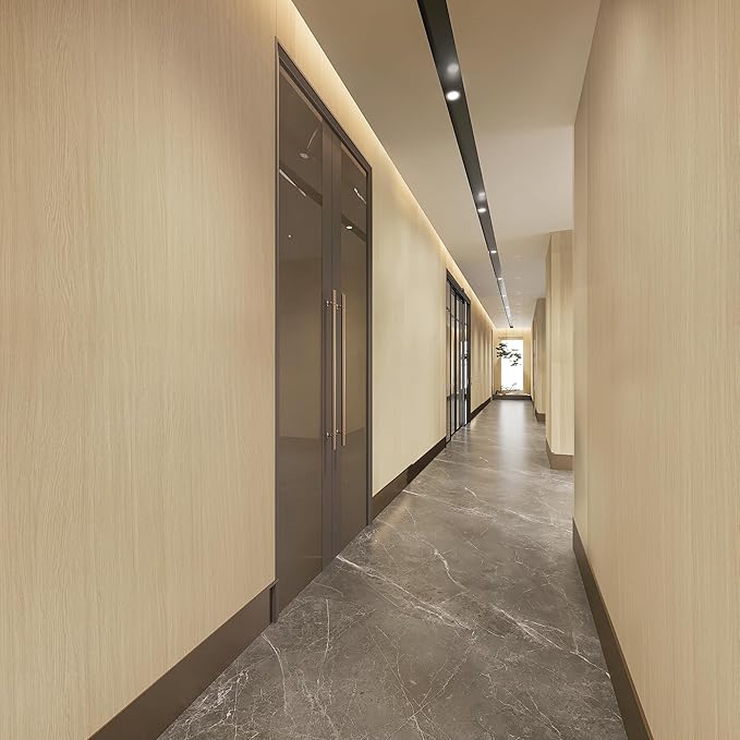 BOMENG White Oak Wood Contact Paper Peel and Stick Light Oak Wallpaper - Image 3