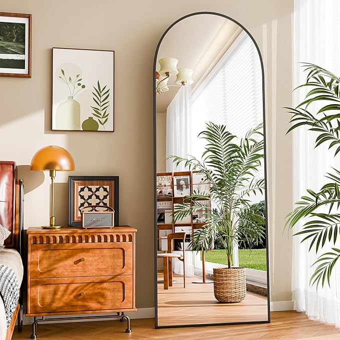 59"x16" Floor Mirror Full Length, Arched Full Length Mirror - Image 2
