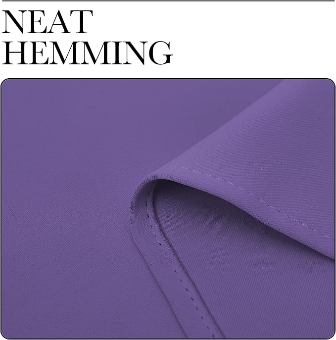 NICETOWN Kitchen Curtains, Short Blackout Drapes, Lilac Purple, Thermal - Image 6