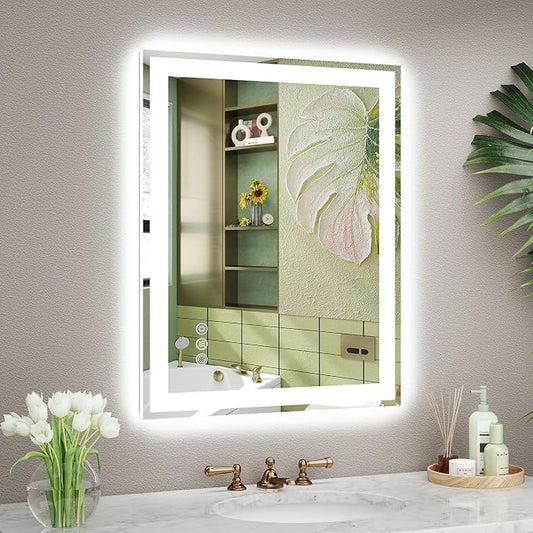 24x30 LED Bathroom Mirror with Lights, Super Bright Front & Backlit Vanity by GreatMirrorTalksItself