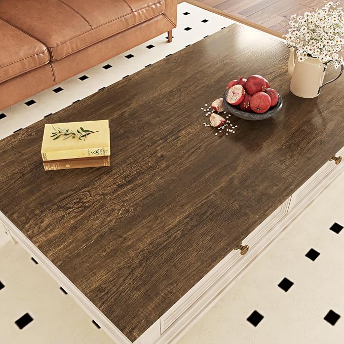 WESTICK Brown Wood Contact Paper Peel and Stick Wallpaper Vintage Wood Grain - Image 2