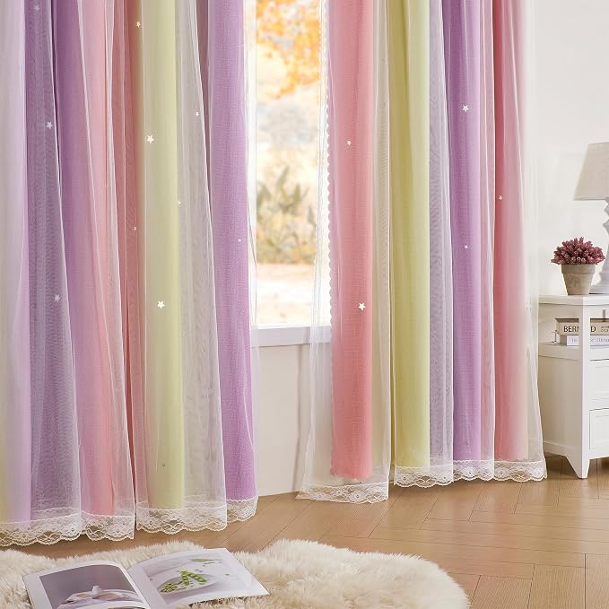 XiDi Pink Blackout Curtains for Bedroom Decor - Image 3
