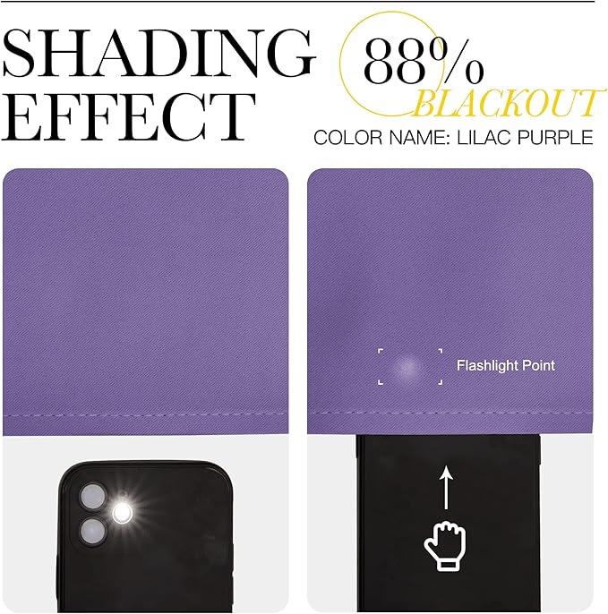 NICETOWN Lilac Purple Blackout Curtains - Image 5