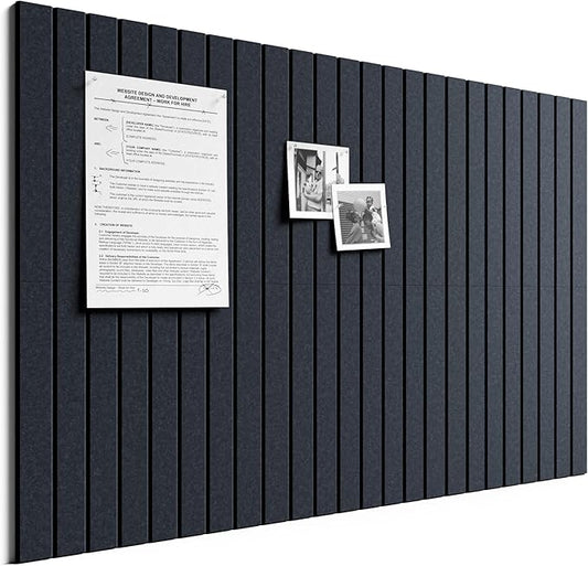 Bumusty Large Cork Board Alternative-36 x 24" Felt Bulletin Board Tiles by BUMUSTY