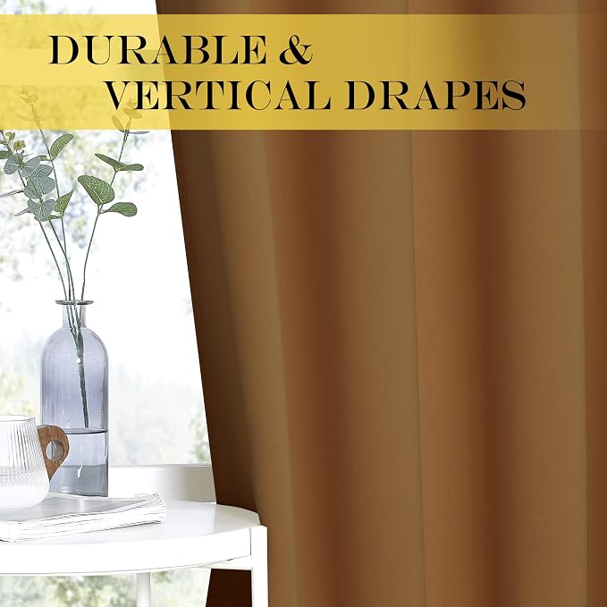 NICETOWN Bedroom Curtain 63 inch Length - Image 5