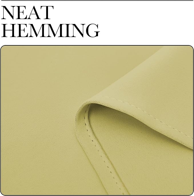 NICETOWN Blackout Curtains for Living Curtains, Paler Yellow, 2 Panels - Image 6