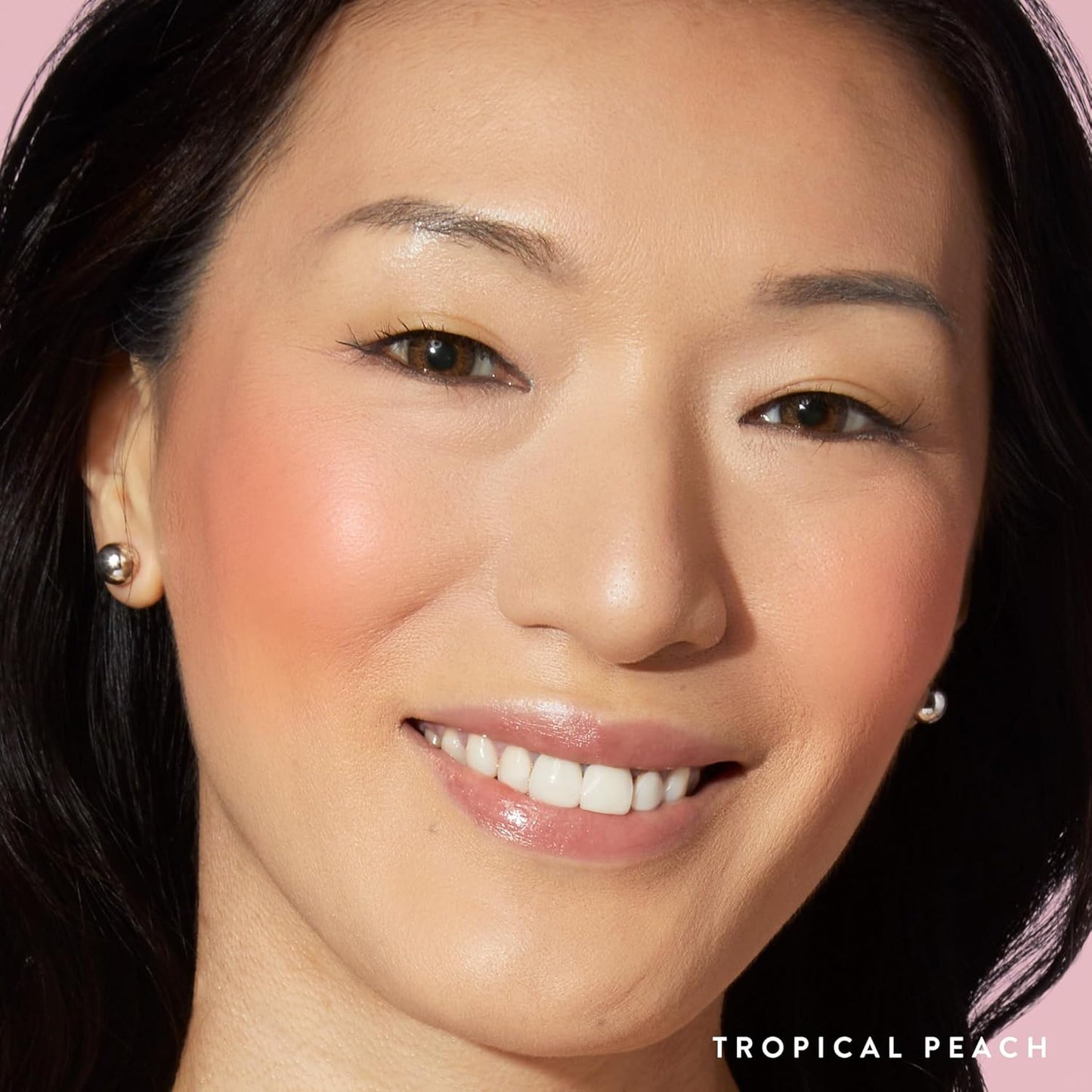 LAURA GELLER NEW YORK Baked Blush-n-Brighten Marbleized Blush for Cheeks - Tropical Peach - Natural Finish - Buildable Color