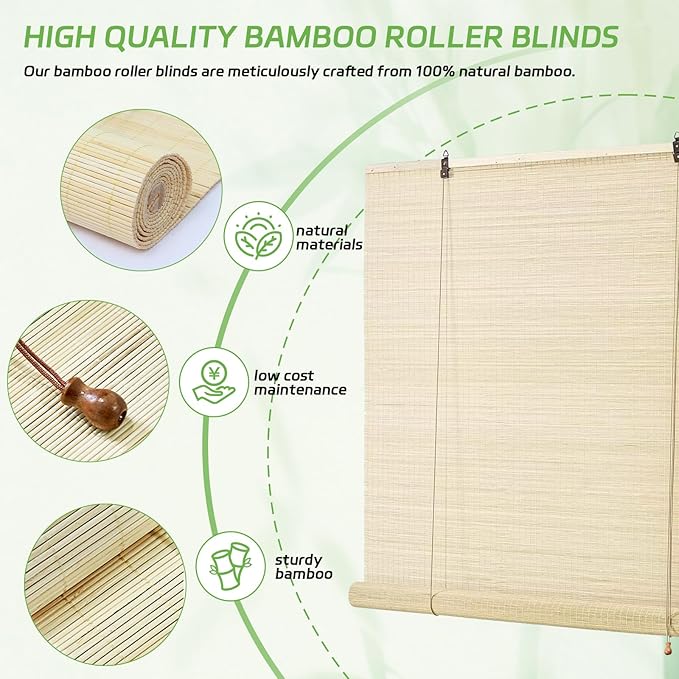 Bamboo Blinds for Door Window - Image 4