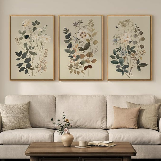 Framed Vintage Botanical Wall Art by Cuspin