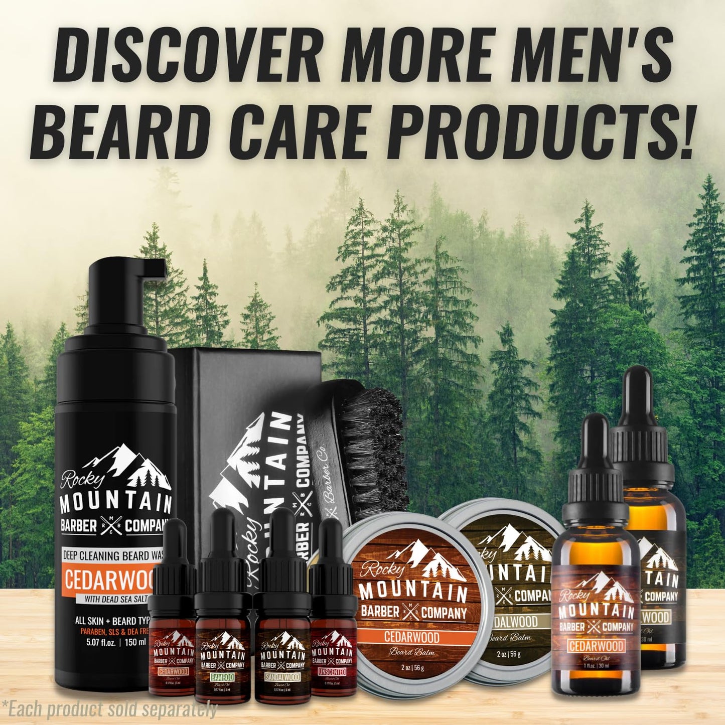 Rocky Mountain Barber Company Cedarwood Beard Wash