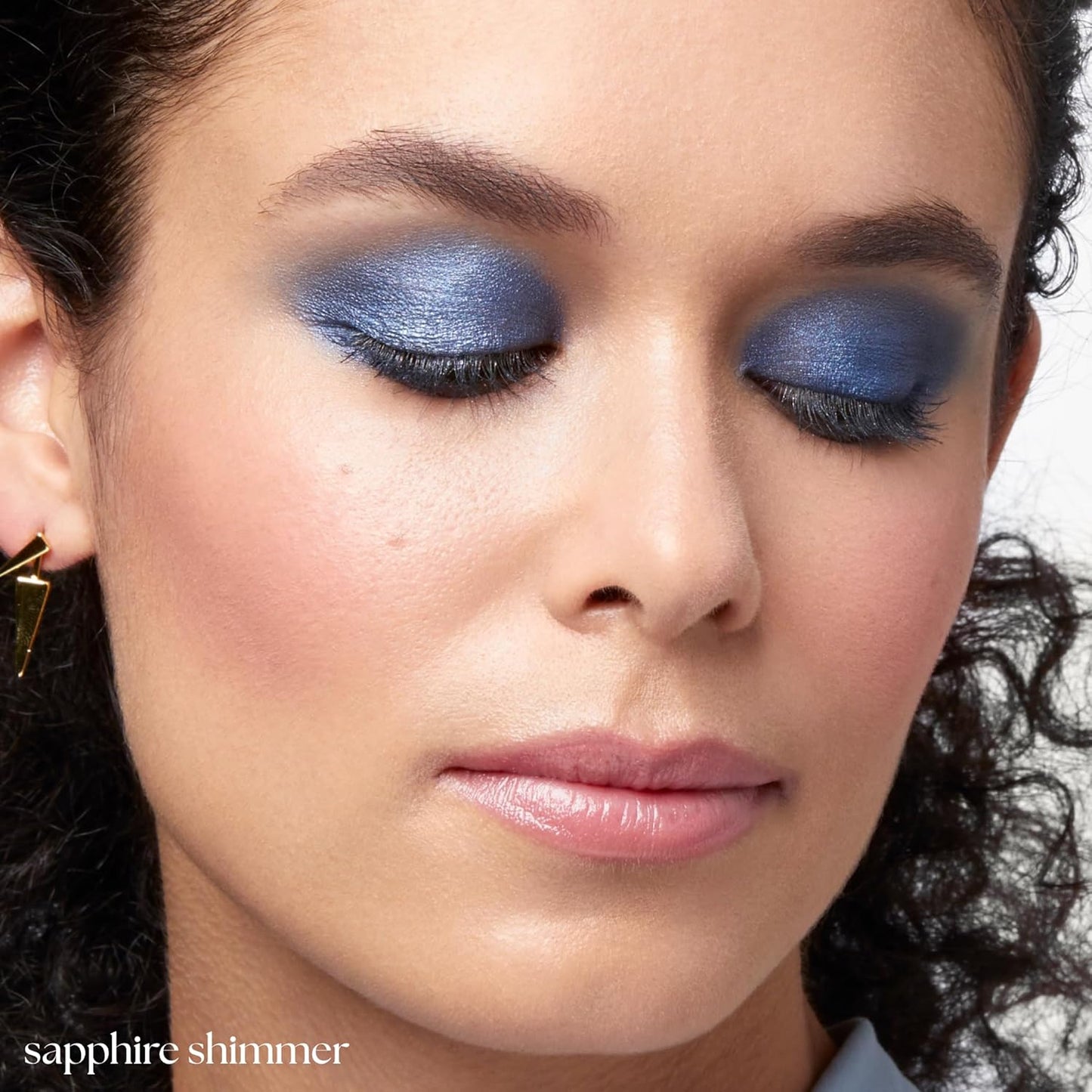 Julep Eyeshadow 101 Cream-to-Powder Waterproof Shadow Stick – Sapphire Shimmer – Long-Lasting, Crease-Proof, Jewel Toned Blue Shimmer Cream Eyeshadow with Built-in Smudger