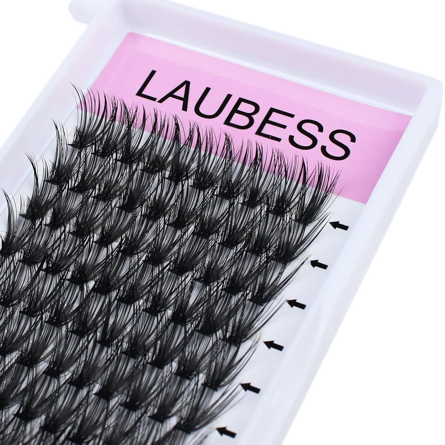 Eyelash Clusters LAUBESS Lash Clusters Individual Lashes Cluster Eyelash Extensions DIY at Home Waterproof Cluster Lashes (40D-D-15)