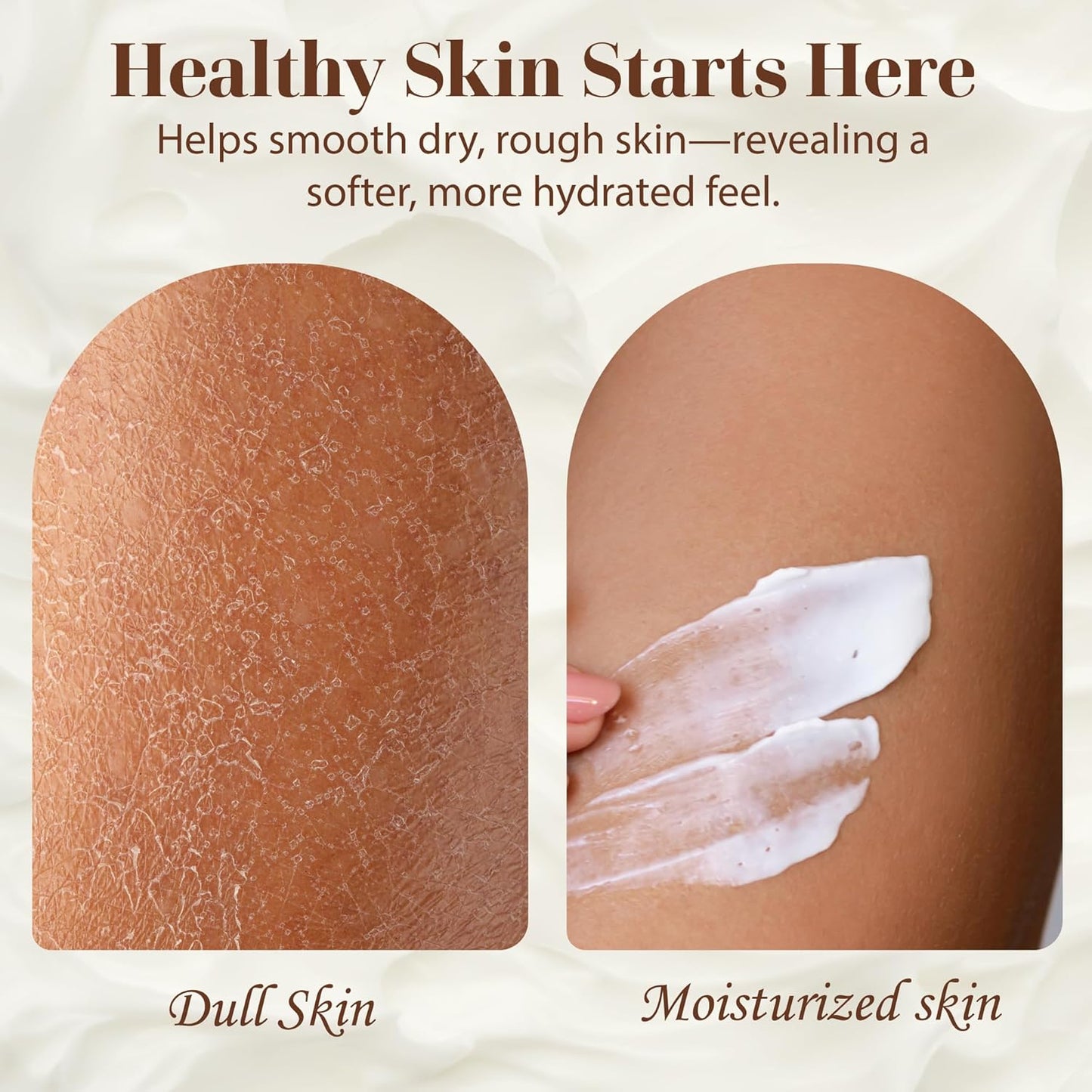 era of nature Shea Butter, Mango & Cocoa Blend Vital Whipped Body Cream for Women 8oz - Lightweight Whipped Lotion - Non-Greasy Body Butter Cream Lotion & Balm Moisturizer for Face, Hair & Dry Skin