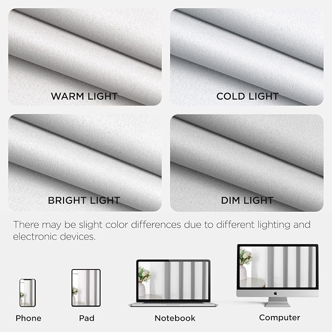 Joydeco Blackout Patio Sliding Door Curtains 72 Inches Long, Grommet Privacy - Image 8