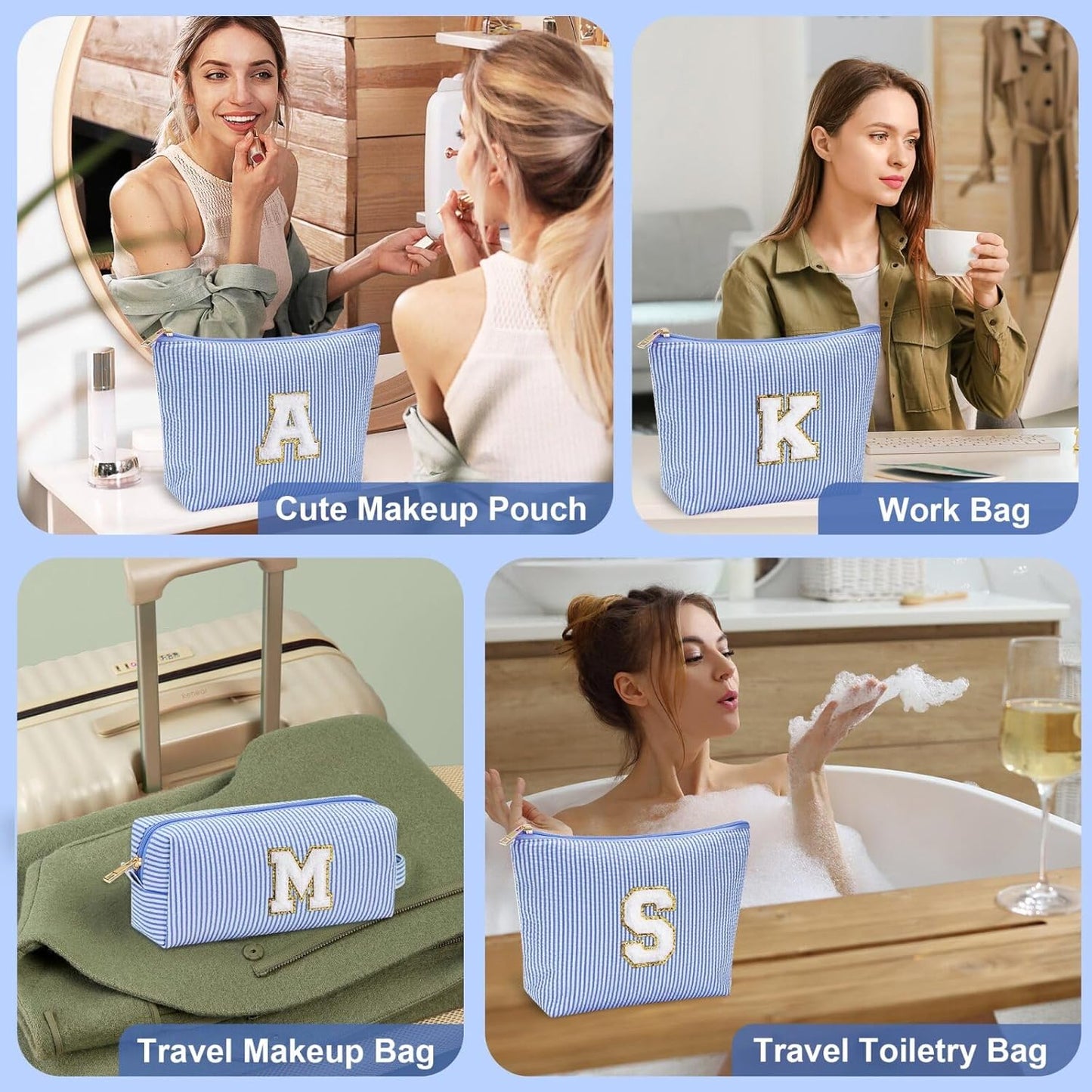 YOOLIFE Teacher Gifts for Women - Teacher Appreciation Gifts, Retirement Travel Gifts for Teacher Travel Makeup Organizer Bag | Teacher Birthday Gifts | Retirement Gifts for Women 2024 | Teacher Gifts