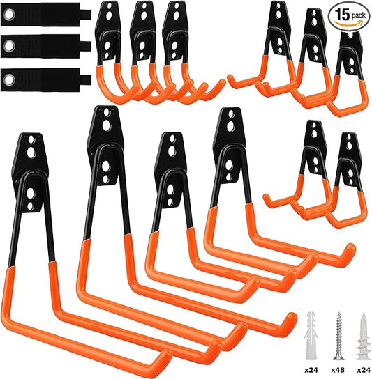 15-Piece Garage Wall Hooks by SEDY
