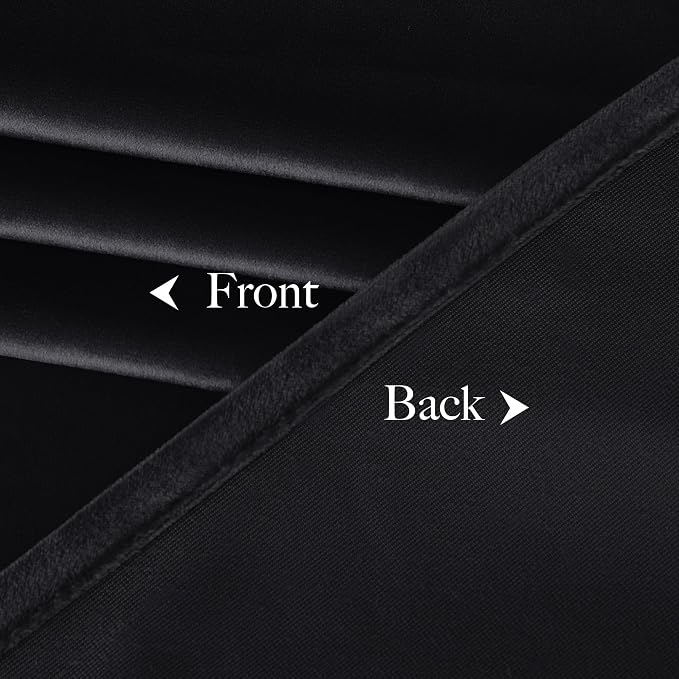 NICETOWN Black 192 inch Long Velvet Curtains - Image 8