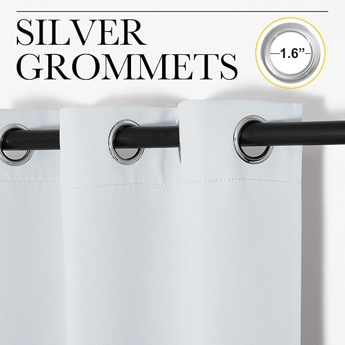 NICETOWN Bedroom Blackout Curtains Panels, 1 Pair, 55 inches by 94 Inch - Image 2
