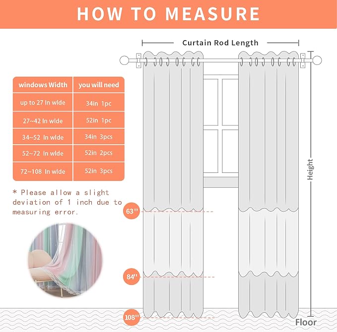 XiDi Pink Grey Curtains for Girls Bedroom, Unicorn Wall Decals Green Curtain - Image 8