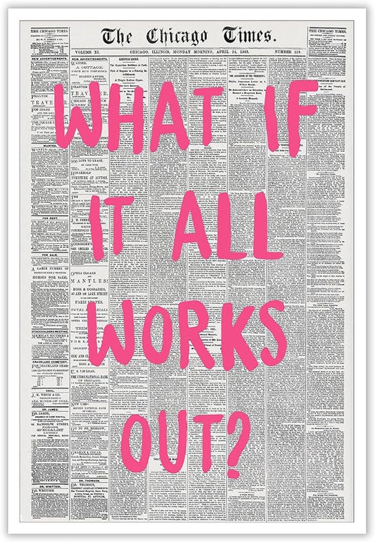 Liyark Retro Trendy Newspaper Canvas Wall Art by Liyark