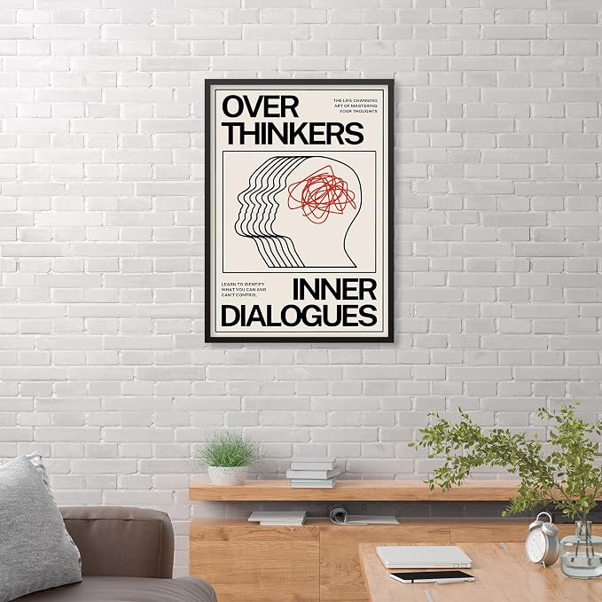 Maximalist Vintage Mental Health Posters Retro Unique Eclectic Wall Art 12x16 - Image 5