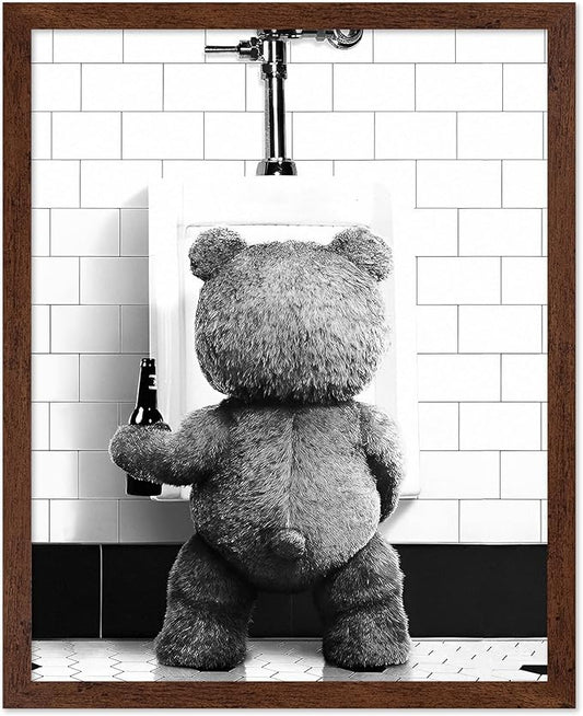 Poster Master Funny Teddy Bear Print by PosterMaster