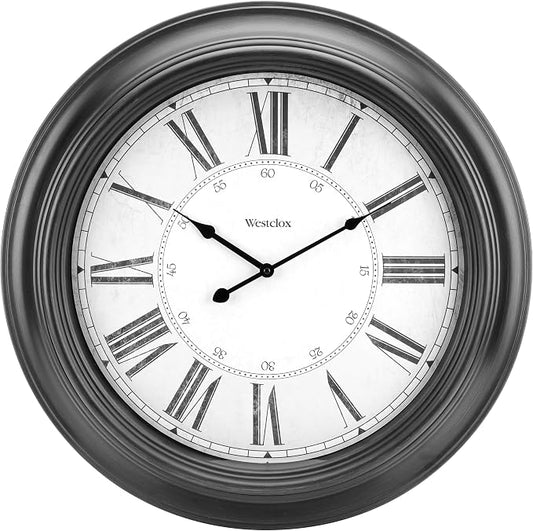 Westclox 24 inch Traditional Wall Clock Battery-Operated Clock by Westclox