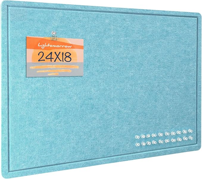 Lightomorrow Bulletin Board, 24 x 18 inches Felt Board Decorative Pin Board by Lightomorrow