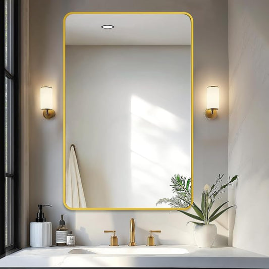 Delma Bathroom Mirror, Sleek Wall Mirror by Delma