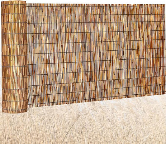Barydat 1 Pcs 3 x 16.4 ft Reed Fence Roll, 85% Shade Bamboo Privacy Screen by home