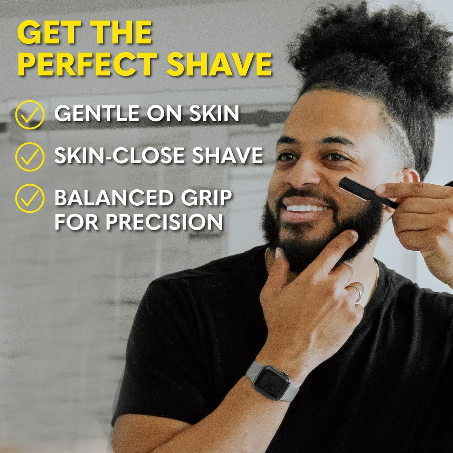 The Beard Club Premium Beard Kit for Men - Grooming & Care Kit - Cedar & Sandalwood Oil, Sandalwood Balm, Shampoo, Brush, Comb, Trimming Scissors, Straight Edge Razor - Dad Gift Set