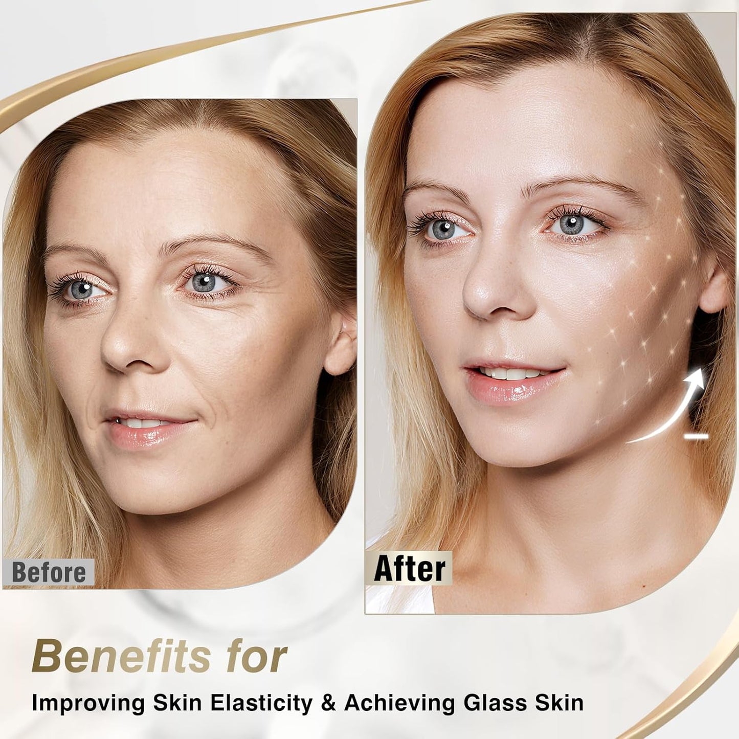 ISTON 6 Pack Bio-Collagen Real Deep Anti Wrinkle Lifting Mask,Overnight Hydrating Face Mask for All Skin Types -Pore Minimizing,Elasticity Enhancing,Firming,Moisturizing