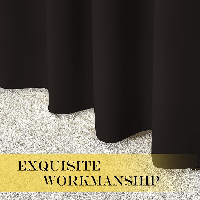 NICETOWN Blackout Drapery Curtain Panel 90 inches Long - Image 5