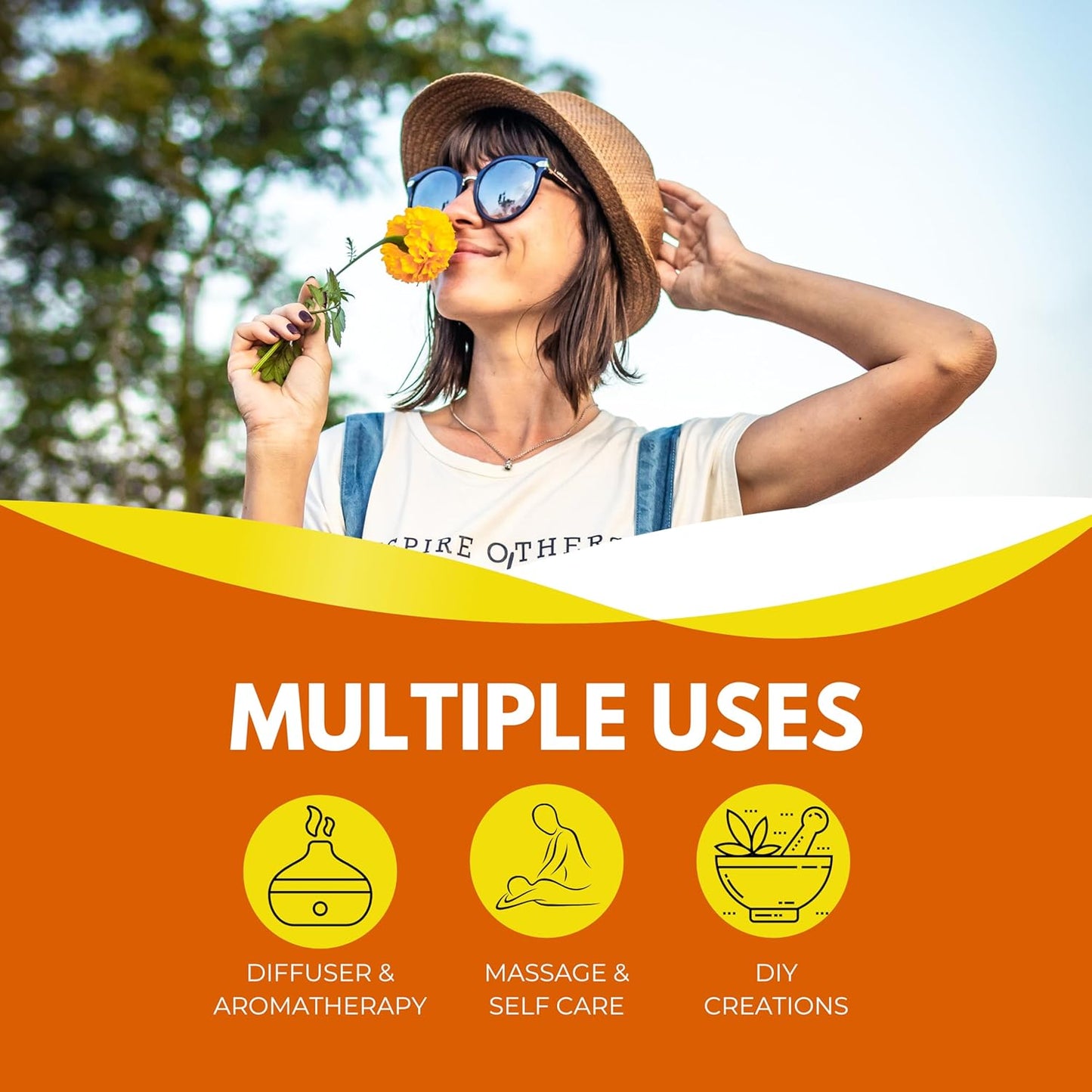 Best of Nature Memory Essential Oil Blend – 100% Pure for Diffuser, Aromatherapy & Focus – Herbal, Refreshing Scent with Lavender, Rosemary, Cypress & Clary Sage