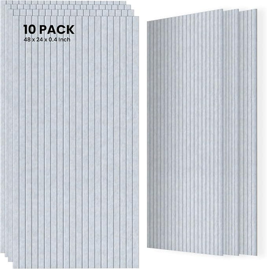 10 Pack Sound Proof Panels for Walls, 47.2 x 23.6 x 0.35 Inch Sound Deadening by TO-TH