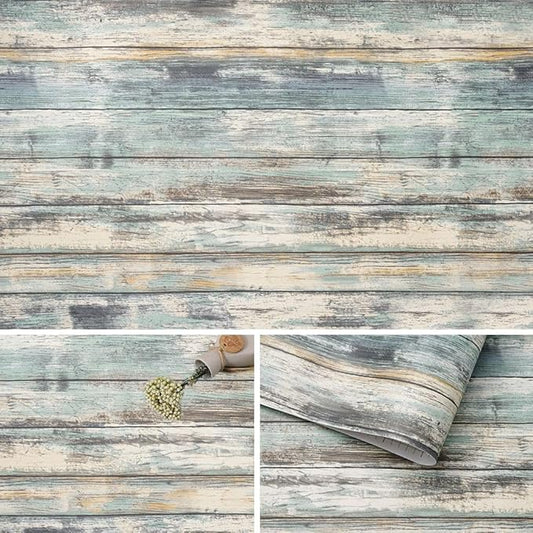 Arthome Rustic Wood Contact Paper Peel and Stick Self-Adhesive Wallpaper by ArthomeWALLDECOR