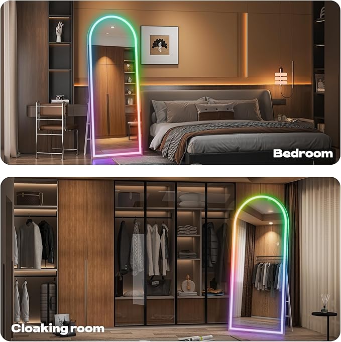 Hasipu Arch Full Length Mirror 55.5 x 15.7 in - Image 4