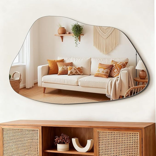 FICTOR Irregular Asymmetrical Wall Mirror, Living Room, Dining Room by FICTOR