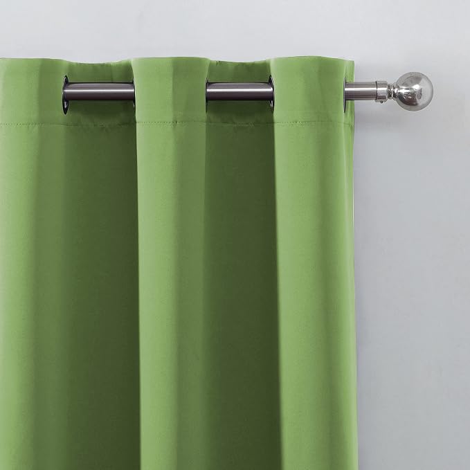 LEMOMO Blackout Curtains 52 x 45 inch/Light Green Curtains Set of 2 - Image 7