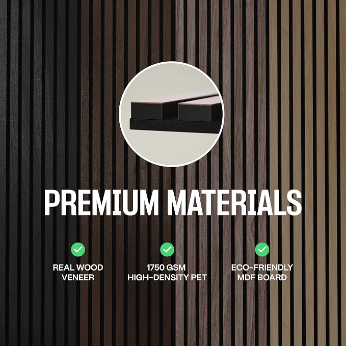2-Pack Acoustic Wood Slat Panels - Image 8