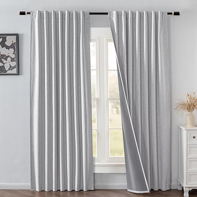 IGEMAEVE 100% Blackout Curtains 72 Inch Length by IGEMAEVE