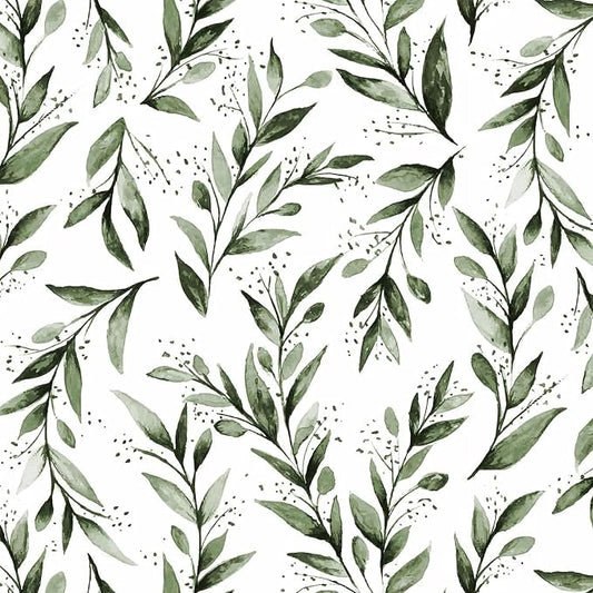 Livebor Green Leaf Wallpaper Peel and Stick Olive Leaf Contact Paper 17.7inch x by LiveborDirectWallpaper